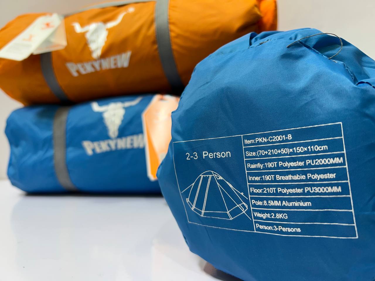 چادر کوهنوردی 2_3 نفره کله گاوی اورجینالC2001B PEKYNEW - تصویر 2