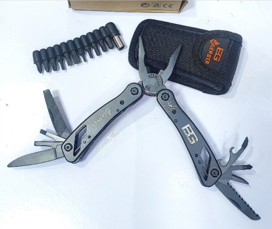 انبردست چندکاره گربر Gerber اصل | ابزار حرفهای برای کوهنوردی، کمپینگ و استفاده روزمره انبردست - تصویر 2